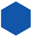 blue hexagon